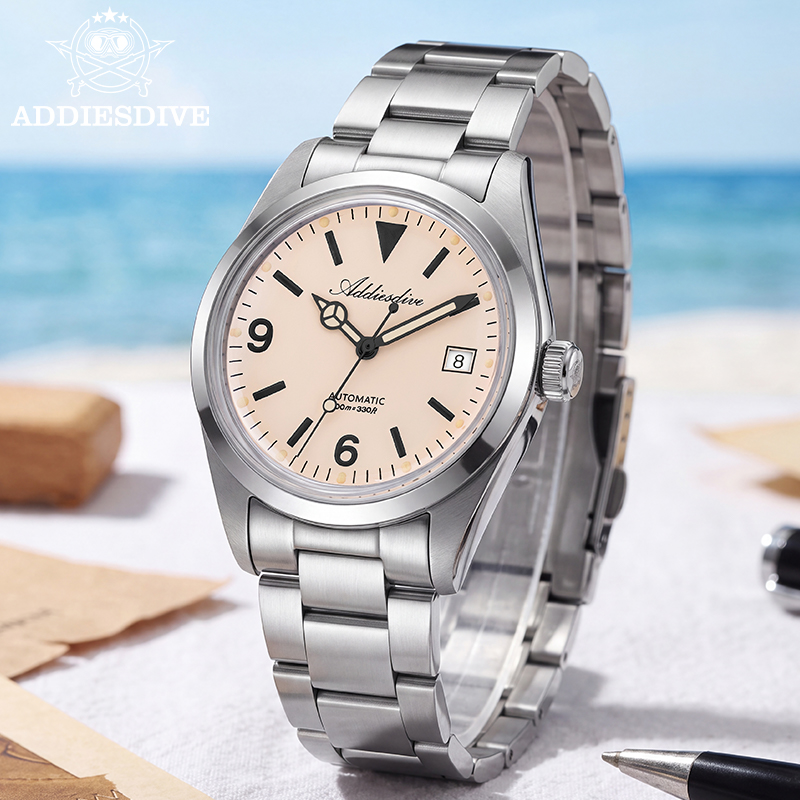 Sapphire Crystal Display - ADDIESDIVE Automatic Mechanical Watch for Woman