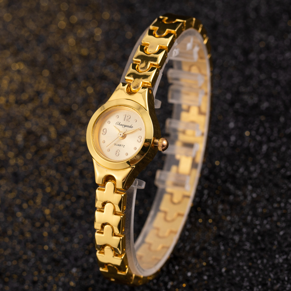 Luxury Watch Quality - Luxury Women Watch Rhinestone Gold Bracelet