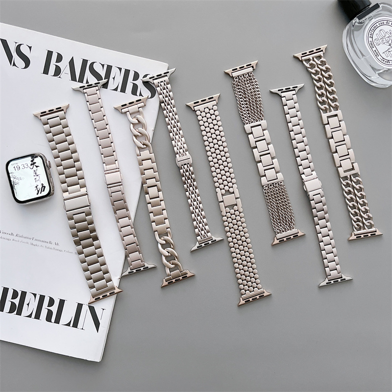 Luxury Watch Apple Bands - Starlight band for Apple watch 8/Ultra