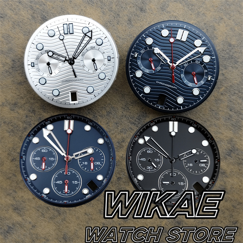 Luxury Watch With Green Dial - 31mm Vk63 Watch Dial With Hand
