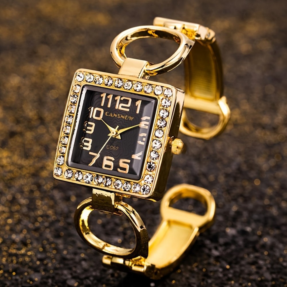 Luxury Watch Square - Luxury Fashion Rhinestone Square Dial Quartz