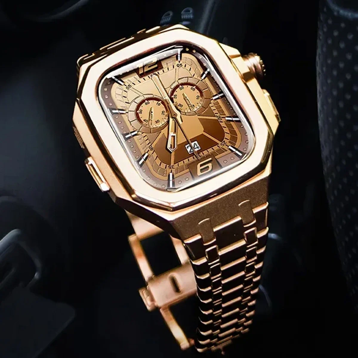 Stainless Steel Strap+Case Lux - Luxury Watch Apple 评论和价格