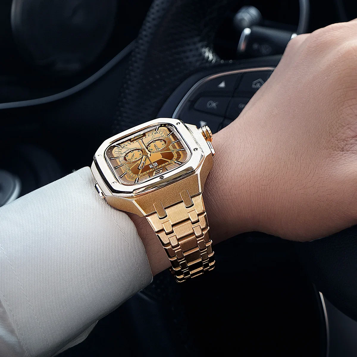 Stainless Steel Strap+Case Lux - Luxury Watch Apple 评论和价格