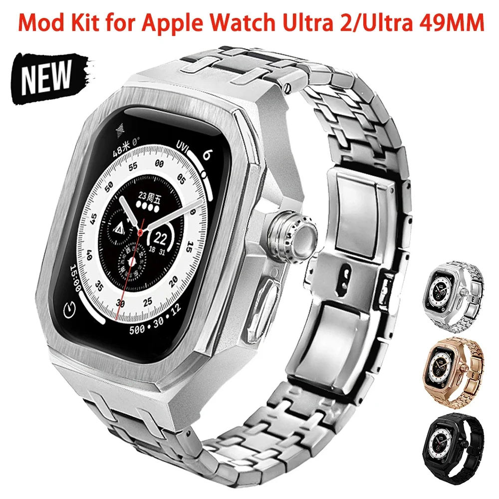 Stainless Steel Strap+Case Lux - Luxury Watch Apple 评论和价格