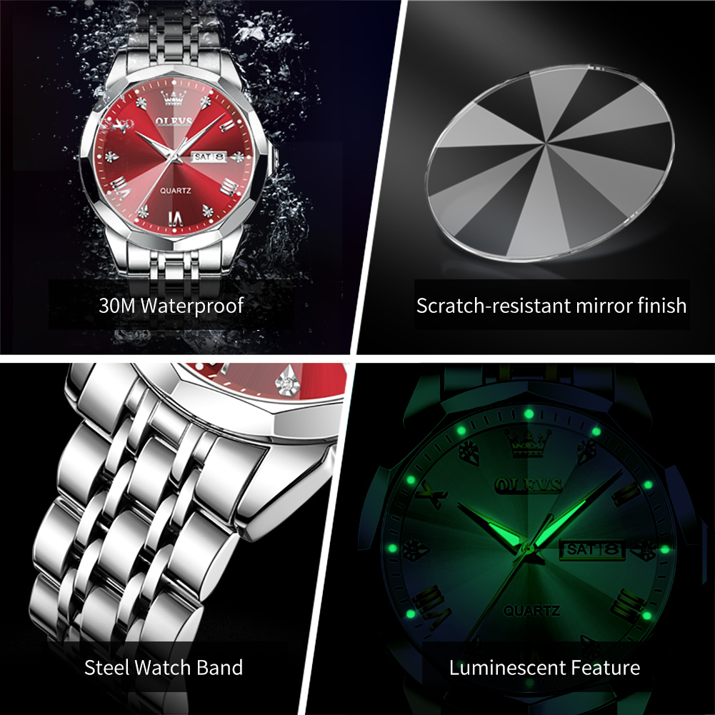 OLEVS Brand Original Business  - Luxury Watch Investment 评论和价格