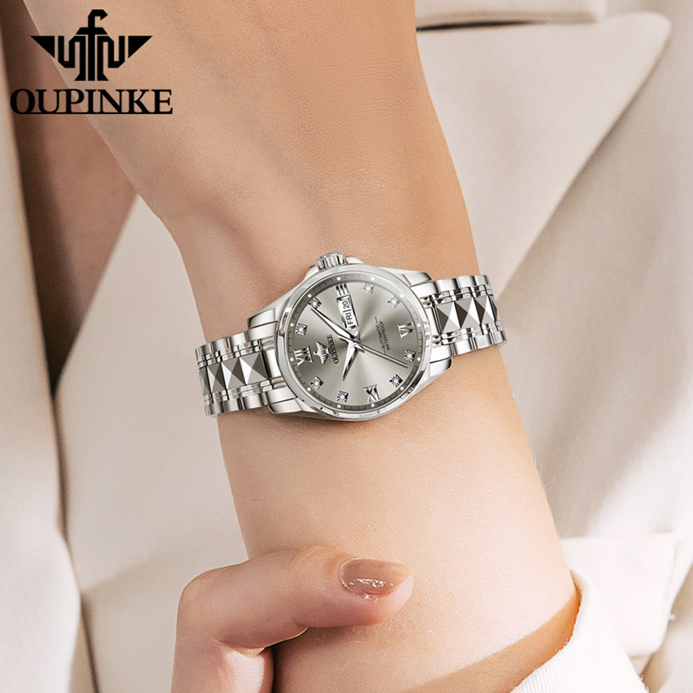 OUPINKE 3262 Classic Ladies' W - Sapphire Crystal Display 评论和价格
