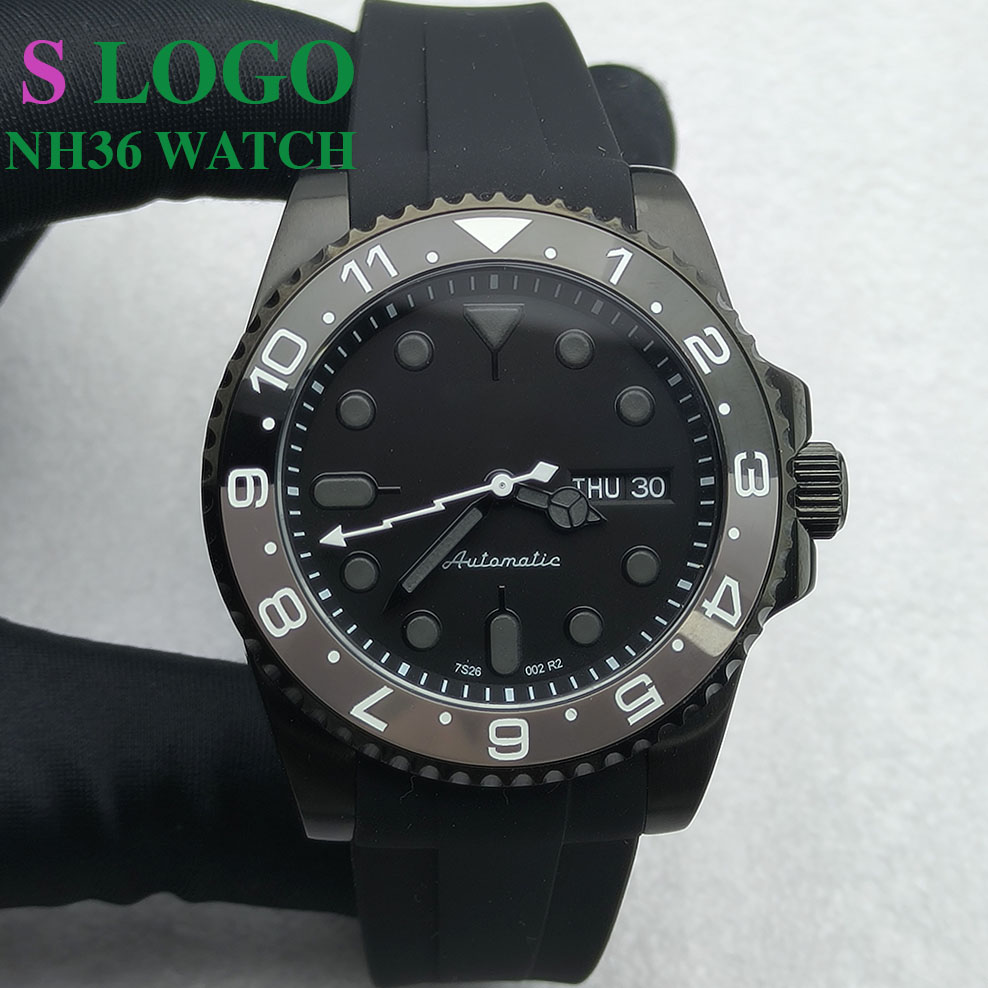 40MM NH36 Watch Black Men's St - Sapphire Crystal Display 评论和价格