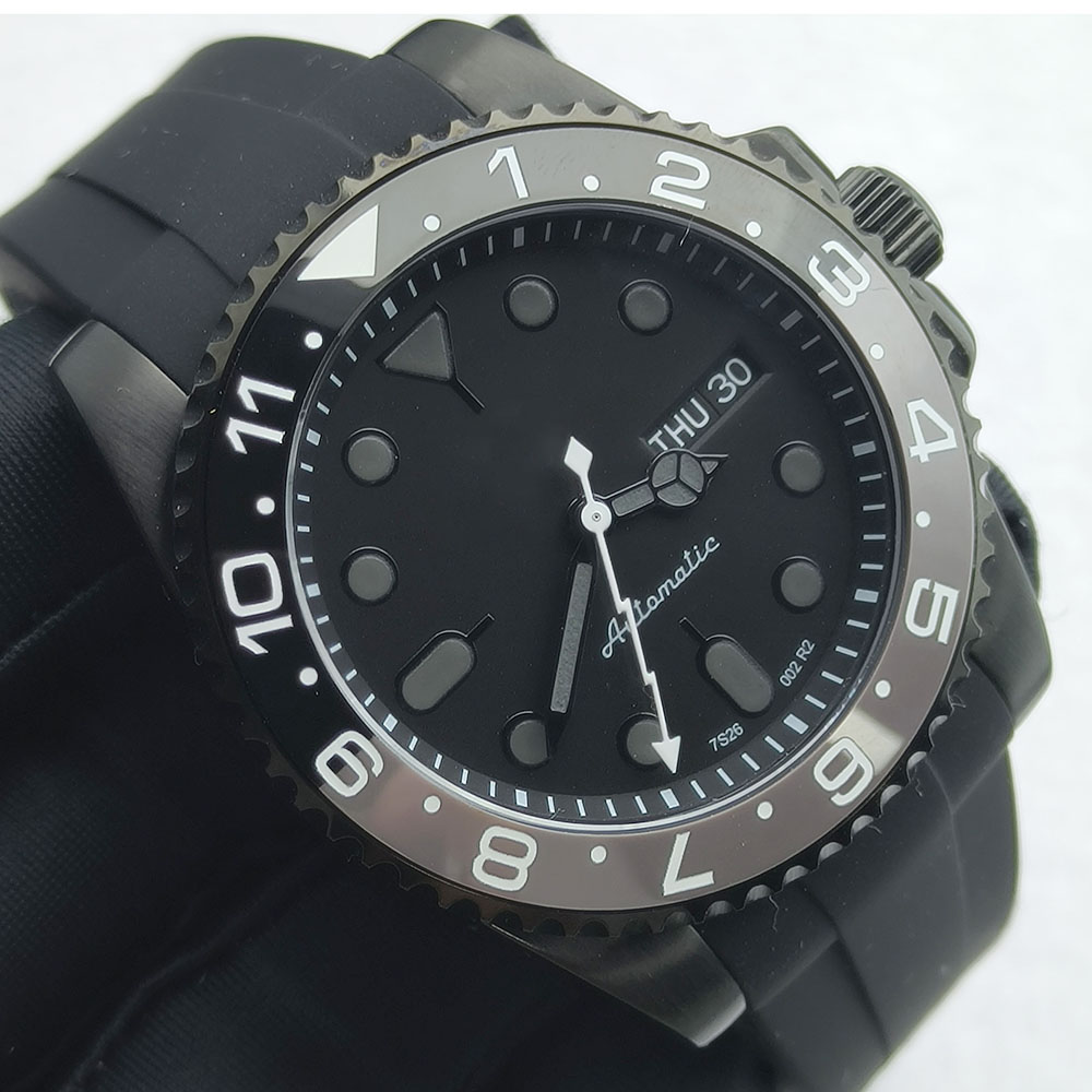 40MM NH36 Watch Black Men's St - Sapphire Crystal Display 评论和价格