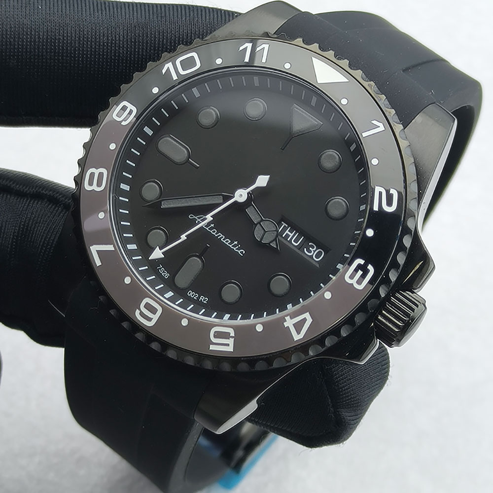 40MM NH36 Watch Black Men's St - Sapphire Crystal Display 评论和价格