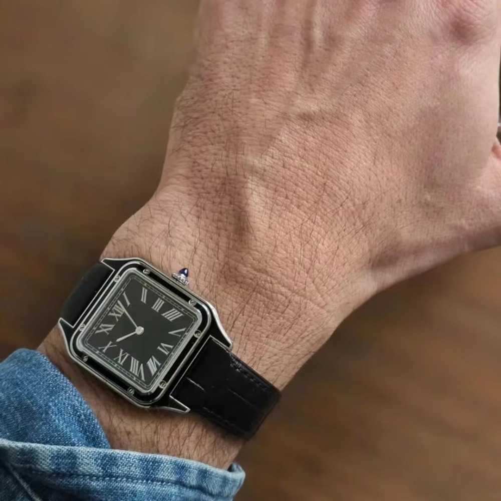 15.5mm 17.5mm 19mm Alligator P - Cartier Watch Santos 评论和价格