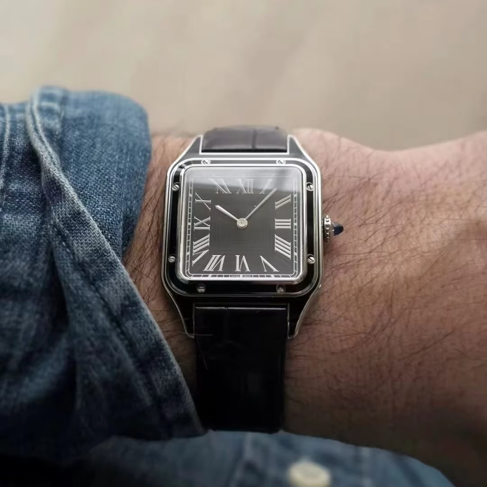 15.5mm 17.5mm 19mm Alligator P - Cartier Watch Santos 评论和价格
