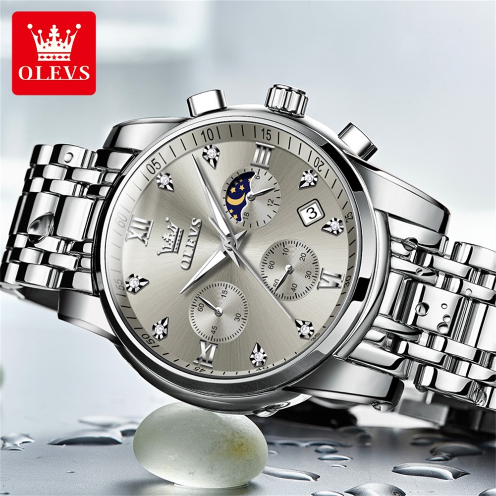 OLEVS 2858 Quartz Watch for Me - Luxury Watch Dial 评论和价格