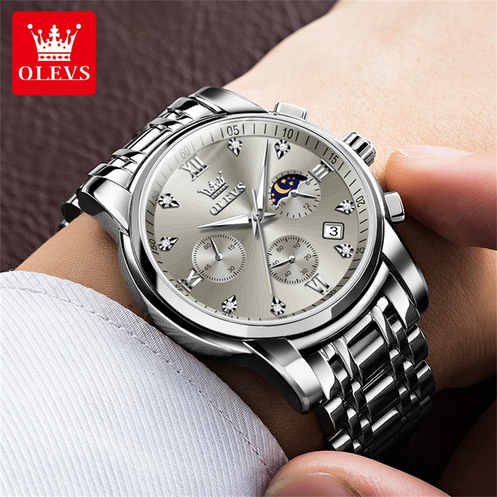 OLEVS 2858 Quartz Watch for Me - Luxury Watch Dial 评论和价格