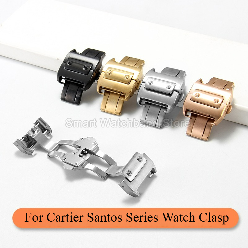 Brushed Double Push Butterfly  - Cartier Watch Santos 评论和价格