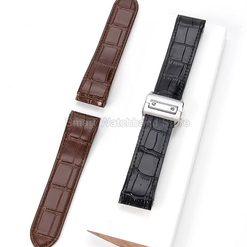 Brushed Double Push Butterfly  - Cartier Watch Santos 评论和价格