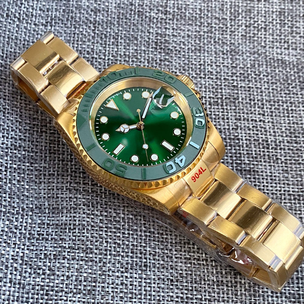 40mm Luxury Men's Watch Full Y - Luxury Watch With Green Dial 评论和价格