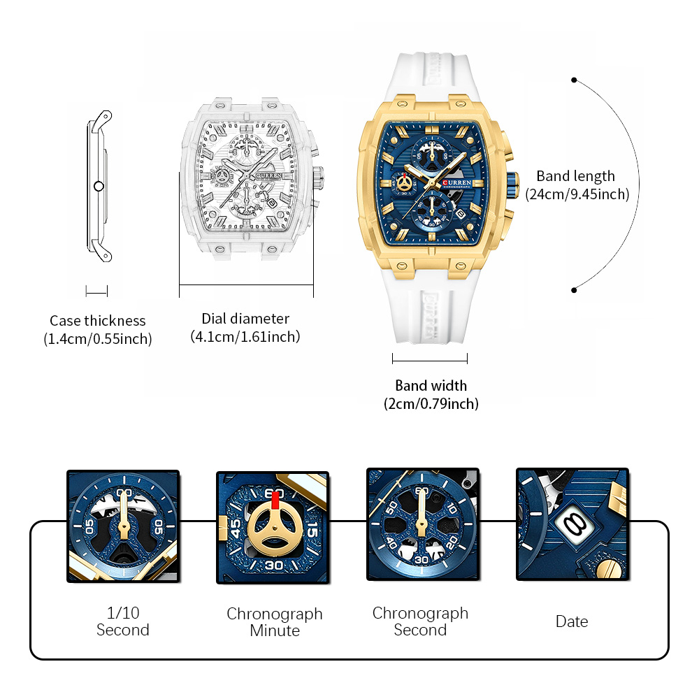 CURREN Luxury Vintage Watch fo - Luxury Watch Apple 评论和价格