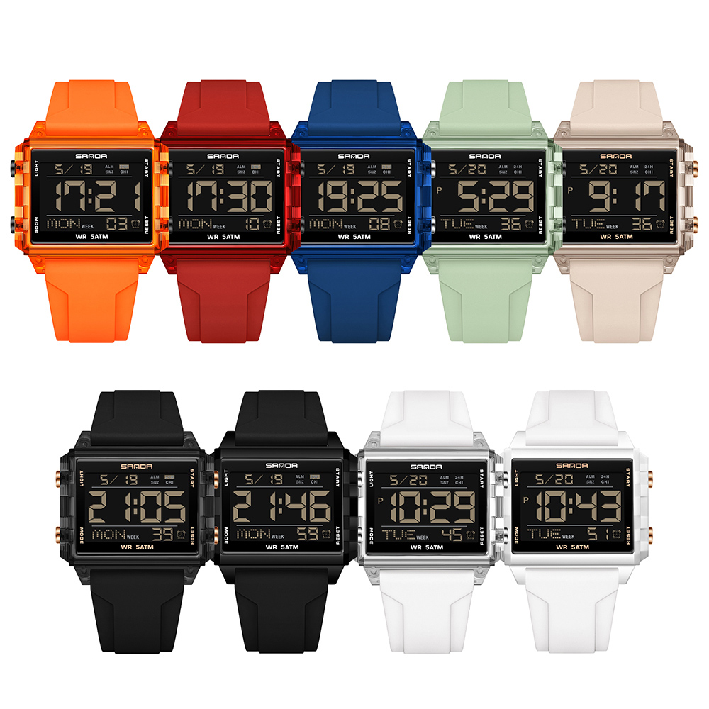 SANDA Brand Fashion LED Watch  - Luxury Watch Brands In World 评论和价格