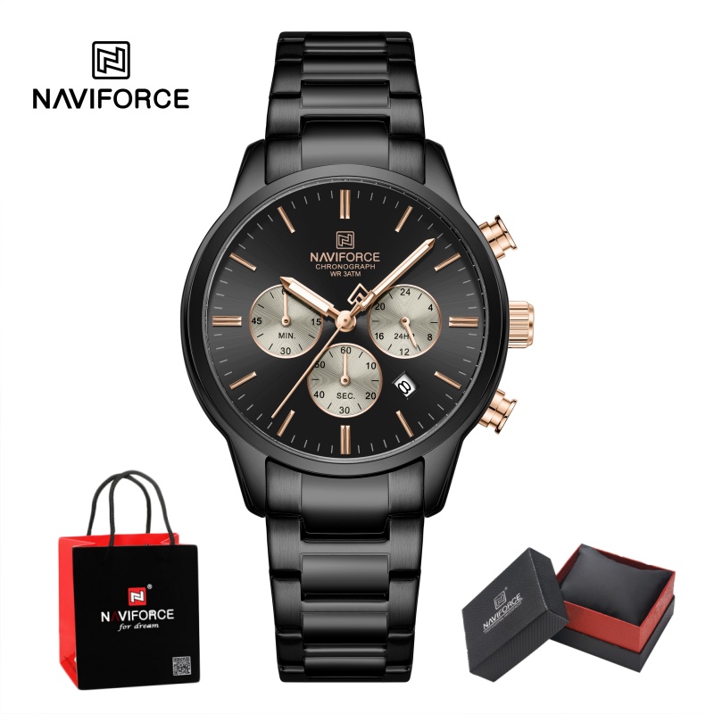 NAVIFORCE Men Quartz Chronogra - Luxury Watch Box 评论和价格