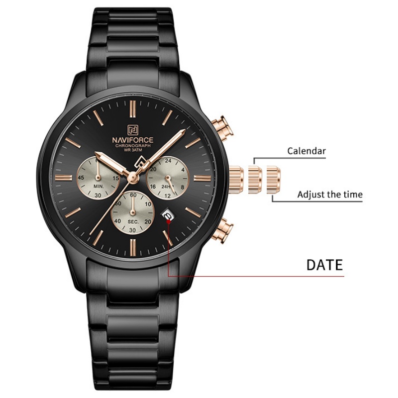 NAVIFORCE Men Quartz Chronogra - Luxury Watch Box 评论和价格