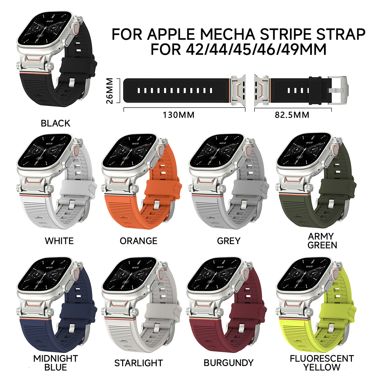 Silicone Sports Band for Apple - Luxury Watch Apple Bands 评论和价格