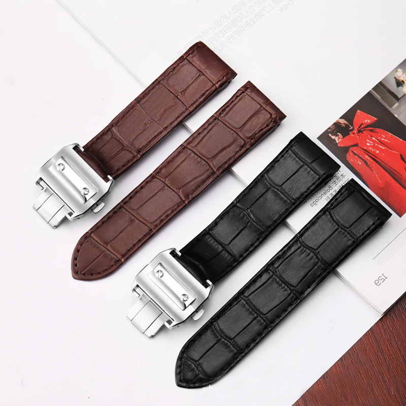 Genuine Leather High Quality W - Cartier Watch Santos 评论和价格