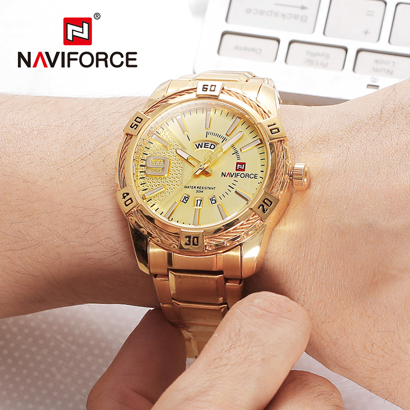 NAVIFORCE Luxury Brand Men's W - Luxury Watch Hublot 评论和价格