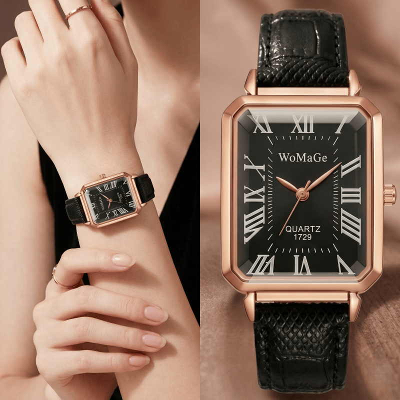 Fashion Rectangle Quartz Watch - Luxury Watch Dial 评论和价格