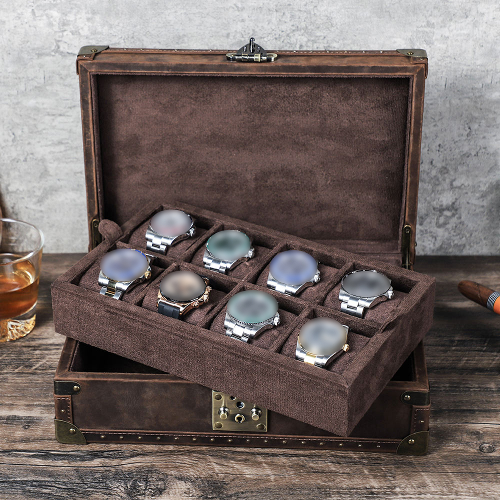 CONTACT'S FAMILY 8 Leather Cus - Luxury Watch Box 评论和价格