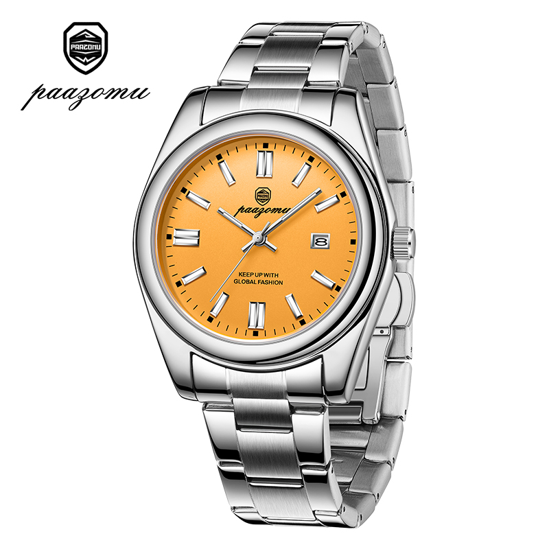 PAAZOMU Fashion Round Quartz M - Sapphire Crystal Display 评论和价格
