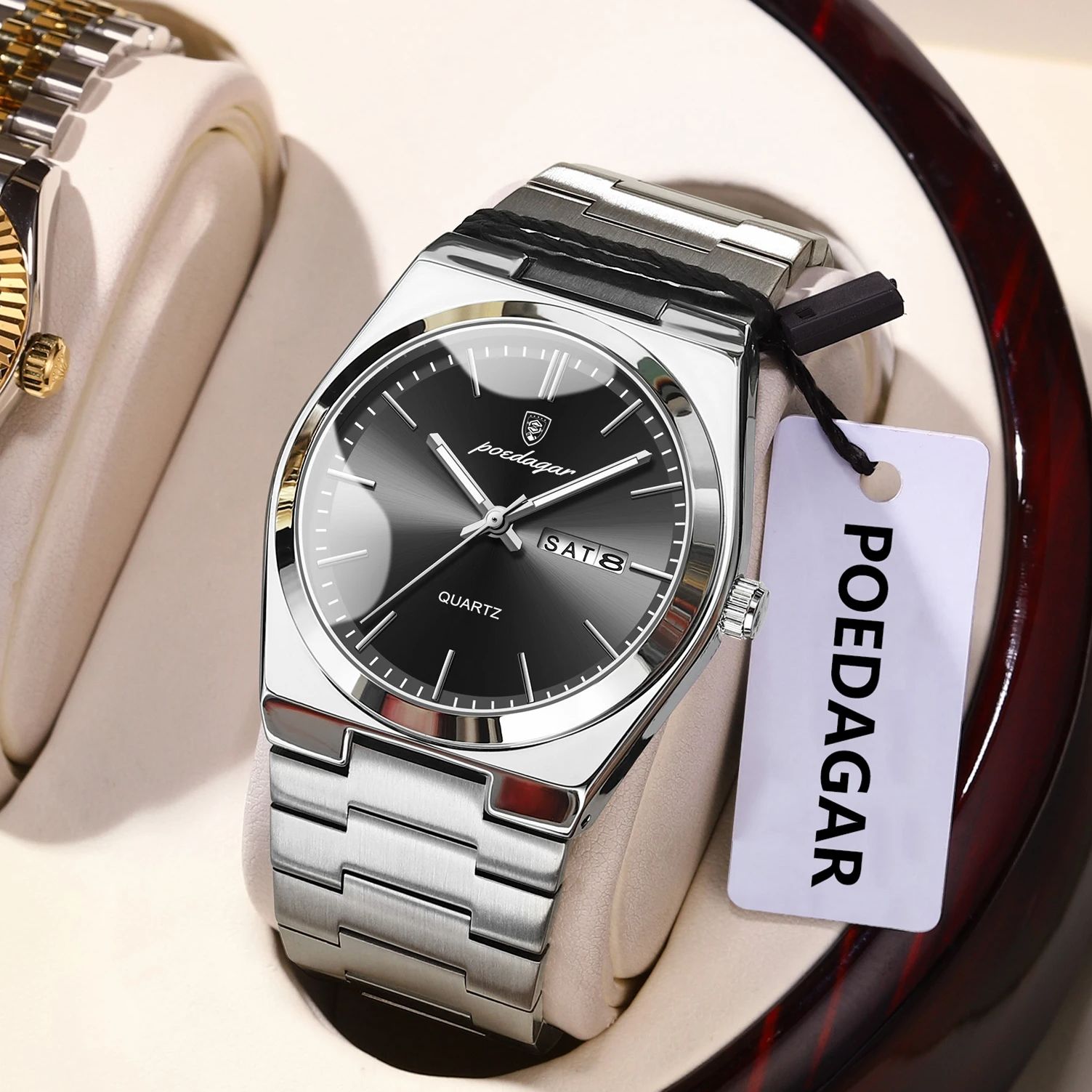 POEDAGAR Luxury Men's Quartz W - Luxury Watch Hublot 评论和价格