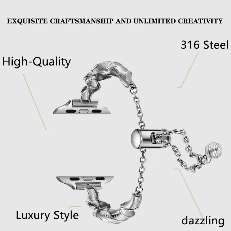 Jewelry Strap for Apple Watch  - Luxury Watch Apple Bands 评论和价格