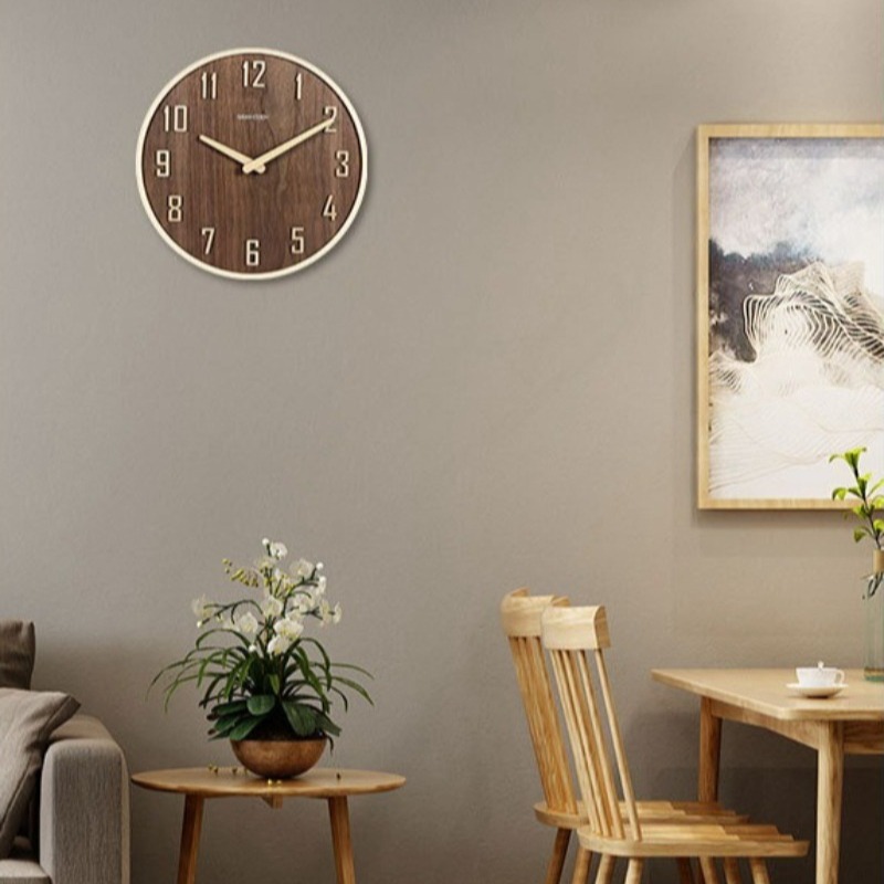 Walnut Wood Wall Clock Vintage - Luxury Watch Wall Clock 评论和价格