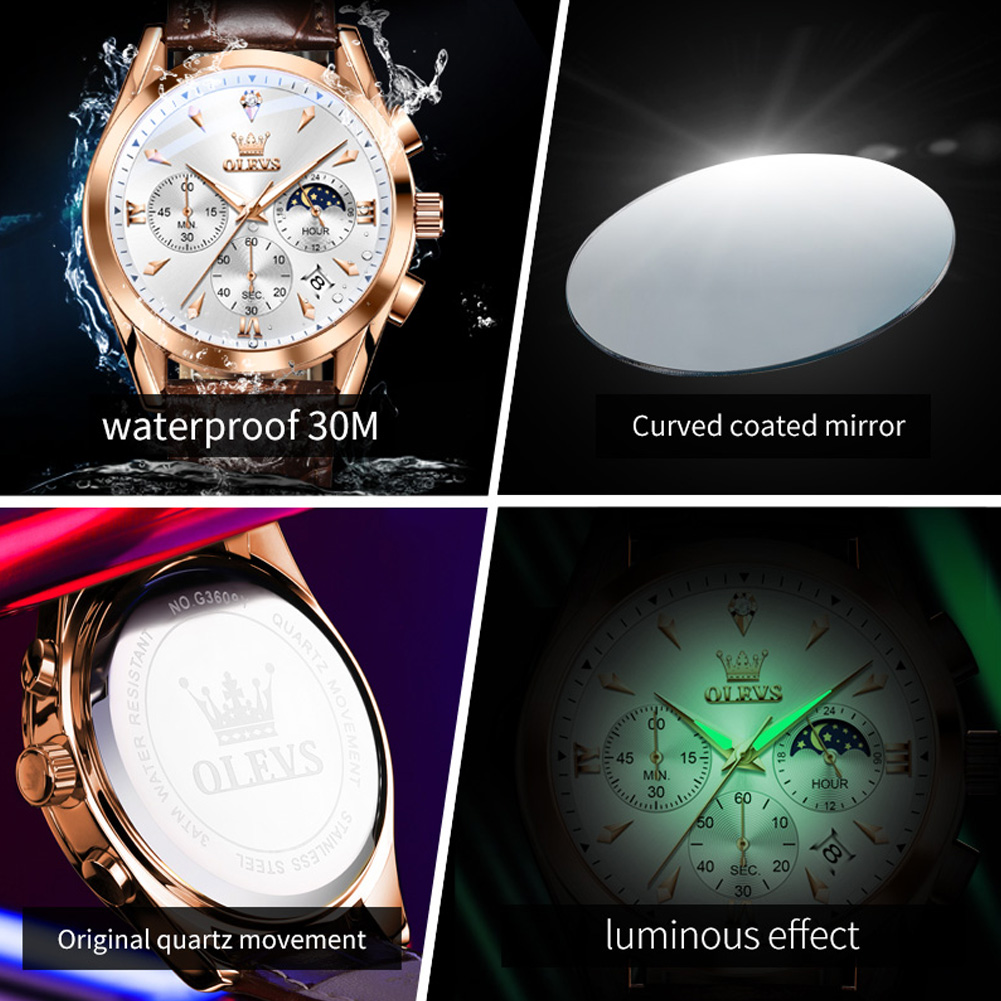 OLEVS Brand New Fashion Quartz - Luxury Watch Investment 评论和价格