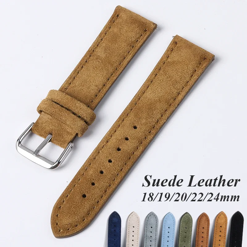 Suede Genuine Leather Watchban - Luxury Watch Jaeger Lecoultre 评论和价格