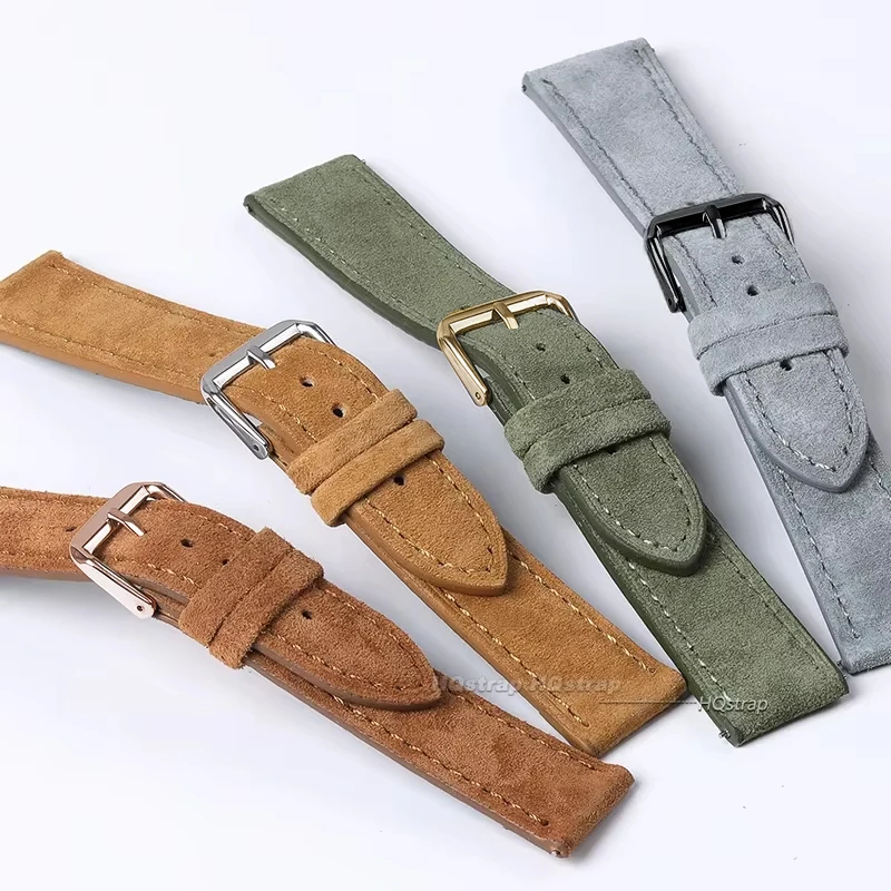 Suede Genuine Leather Watchban - Luxury Watch Jaeger Lecoultre 评论和价格