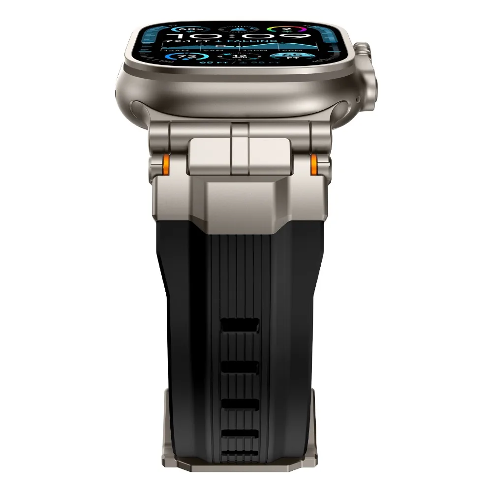 Luxury Silicone Strap for Appl - Luxury Watch Apple Bands 评论和价格