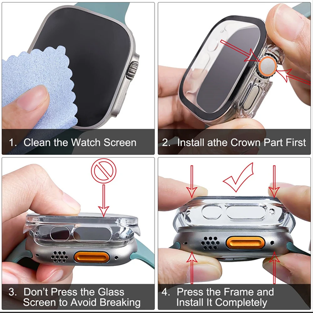 Glass+case For Apple Watch Ult - Luxury Watch Apple Bands 评论和价格