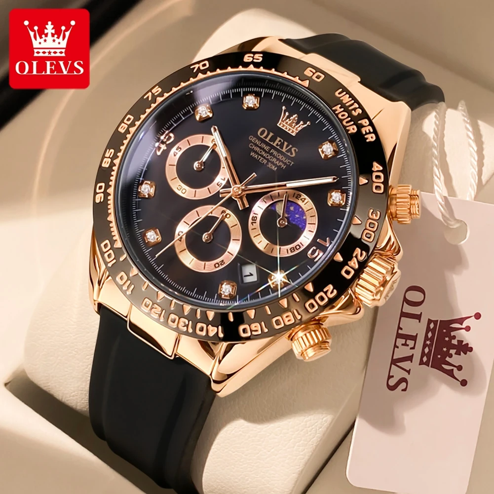 OLEVS 2875 Men's Watches Chron - Luxury Watch Investment 评论和价格